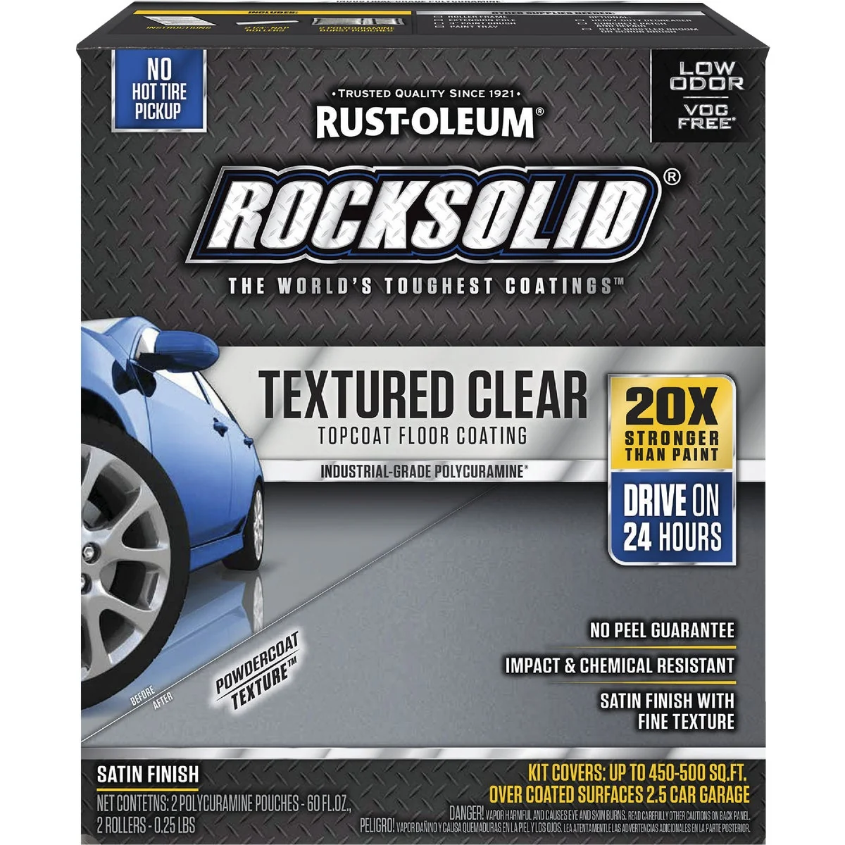 Top-Quality Rust-Oleum RockSolid Textured Topcoat Floor Coating Kit Clear 60 Oz. Innovative