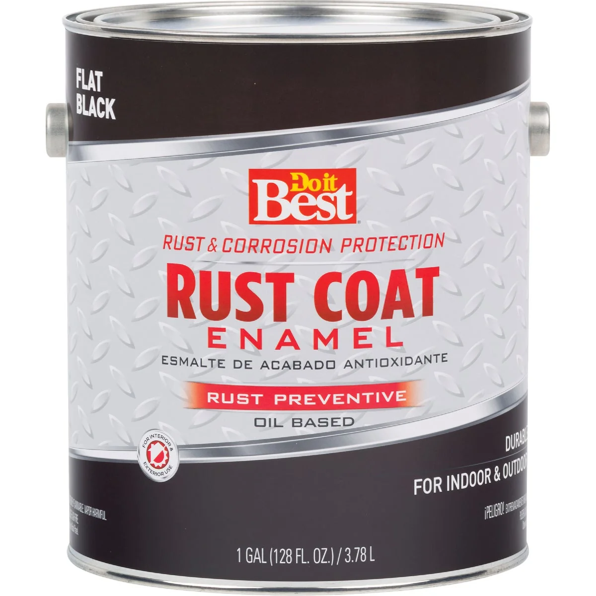 Modern Do it Rust Coat Oil-Based Flat Enamel Black 1 Gal. Certified
