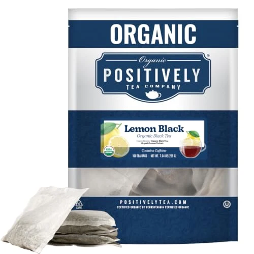 Elite Lemon Black Black Tea Bags 100 Count Long-Lasting