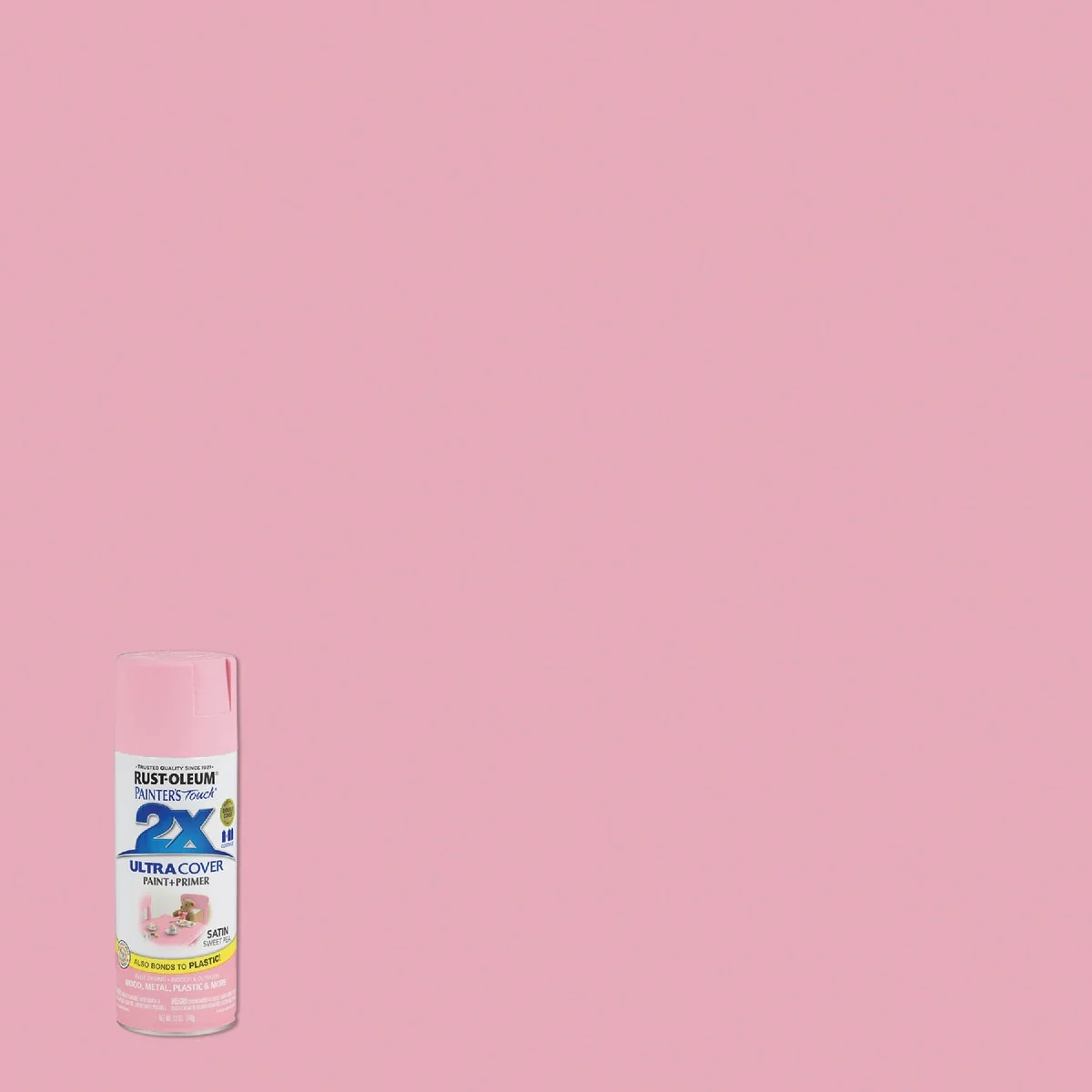 Artisan Rust-Oleum Painter’s Touch 2X Ultra Cover 12 Oz. Satin Paint Primer Spray Paint Sweet Pea Elegant