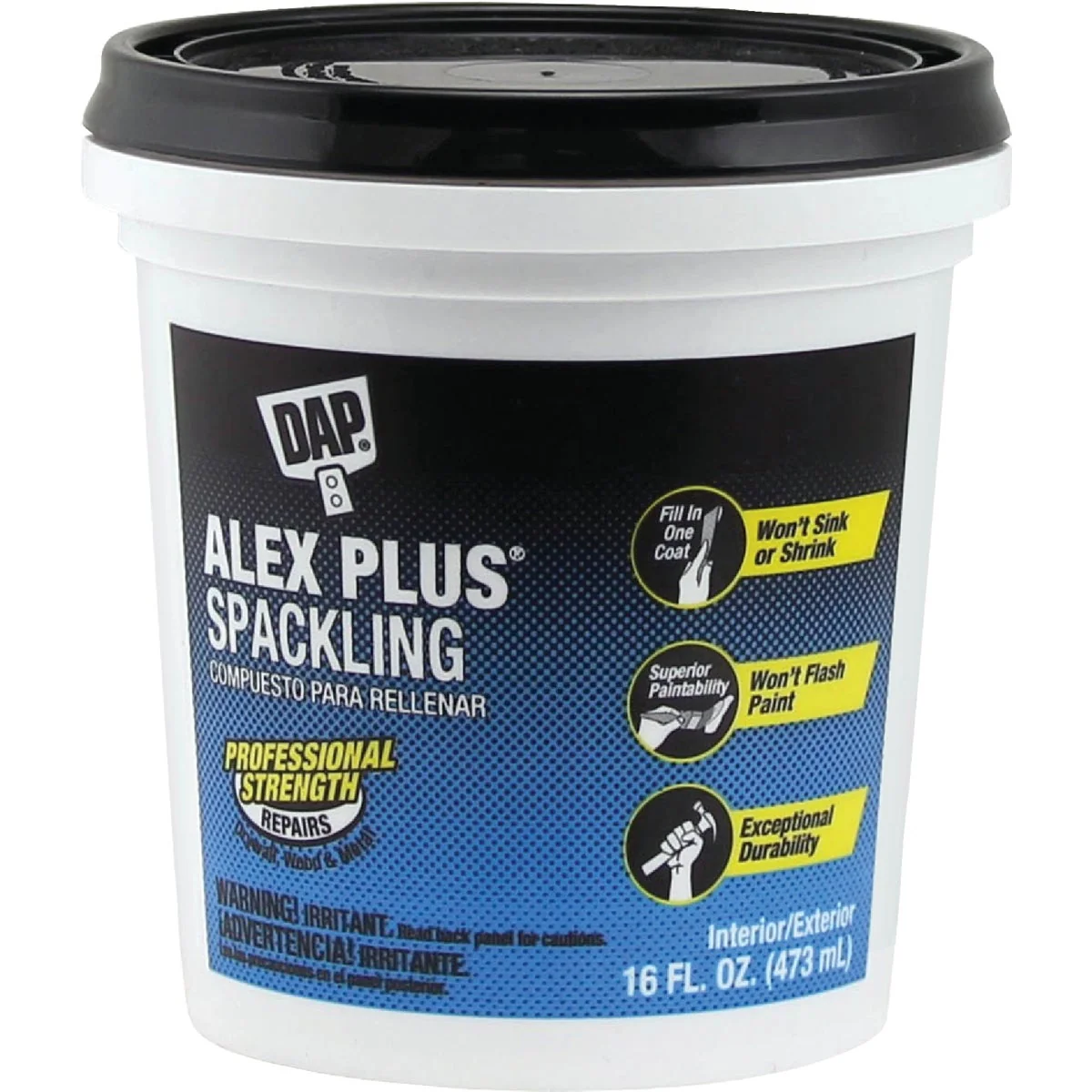 Outstanding DAP ALEX PLUS 16 Oz. Professional Latex Spackling Exceptional