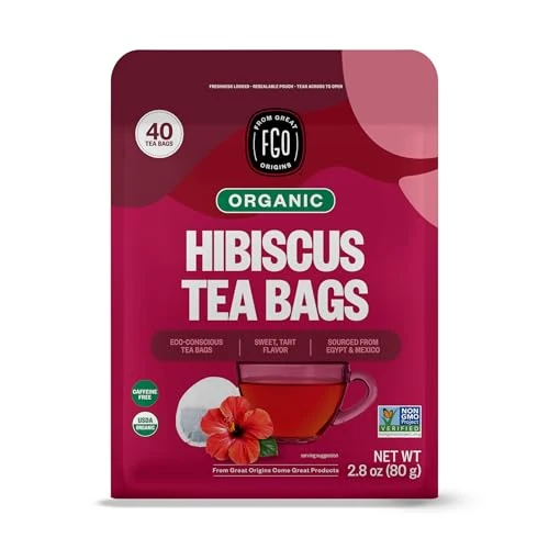 Innovative Organic Hibiscus Herbal Tea 40 Count Verified