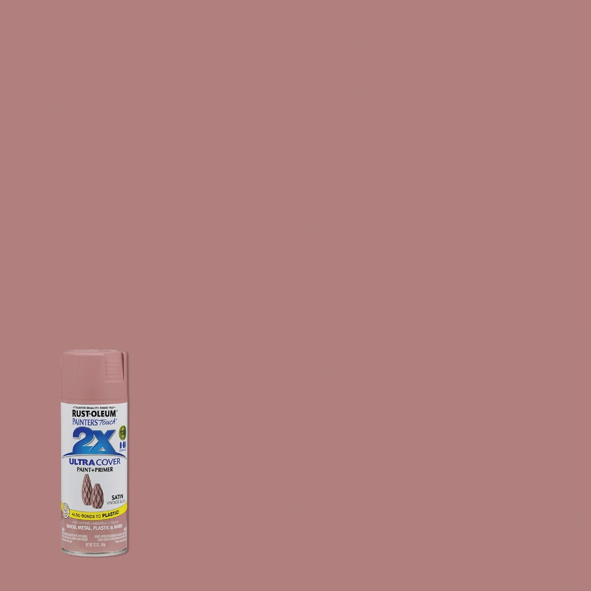 Versatile Rust-Oleum Painter’s Touch 2X Ultra Cover 12 Oz. Satin Paint Primer Spray Paint Blush Unique
