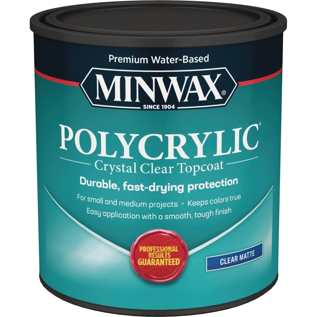 Excellent Minwax Polycrylic 1 Qt. Matte Water Based Protective Finish Traditional