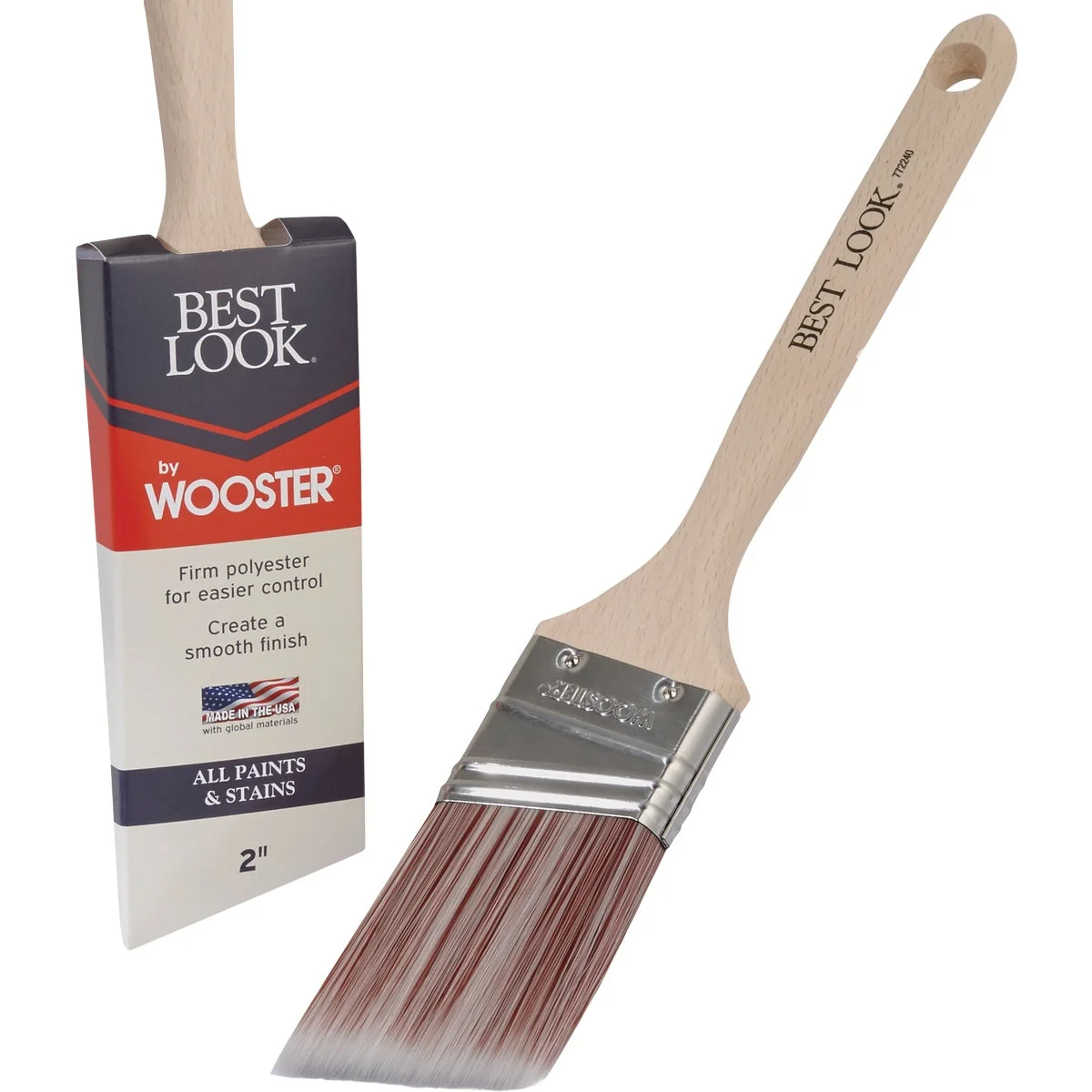 Sustainable Look By Wooster 2 In. Angle Sash Paint Brush Versatile