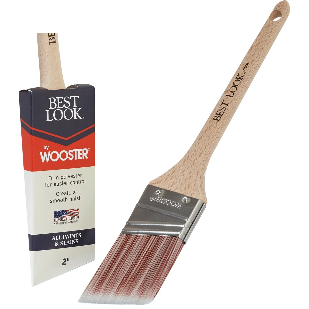 Responsible Look By Wooster 2 In. Thin Angle Sash Paint Brush High-Grade