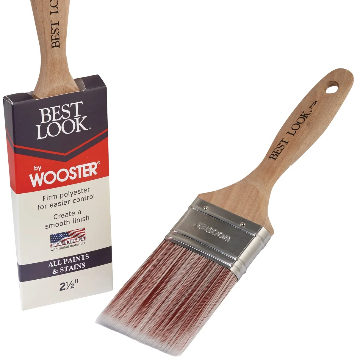 Contemporary Look By Wooster 2-1 2 In. Flat Paint Brush Lightweight