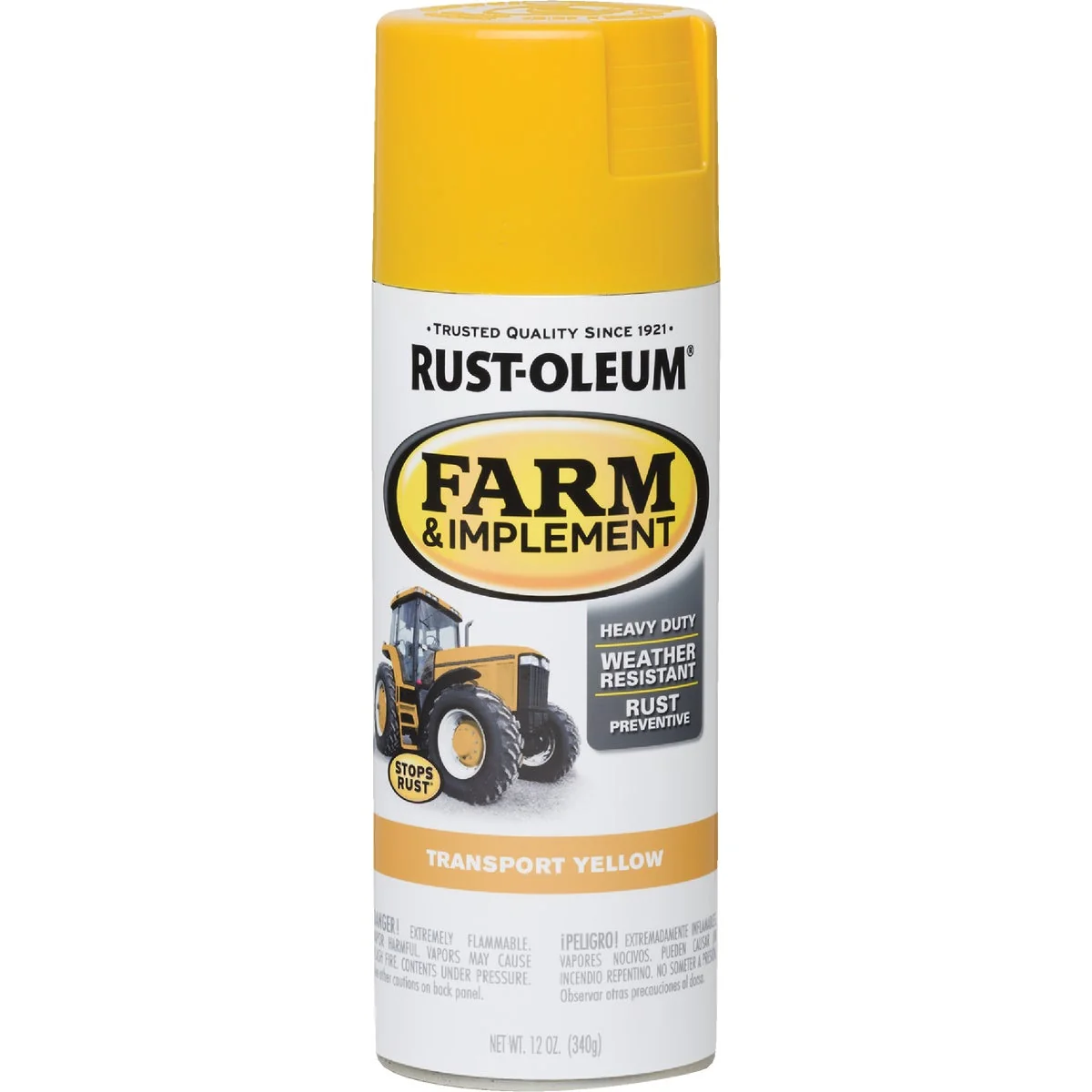 Enhanced Rust-Oleum 12 Oz. Transport Yellow Farm Implement Spray Paint Effective