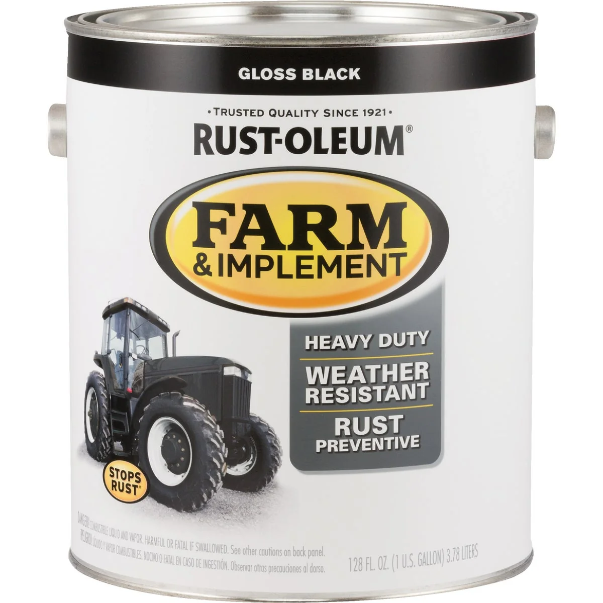 Selected Rust-Oleum 1 Gallon Black Gloss Farm Implement Enamel Stylish