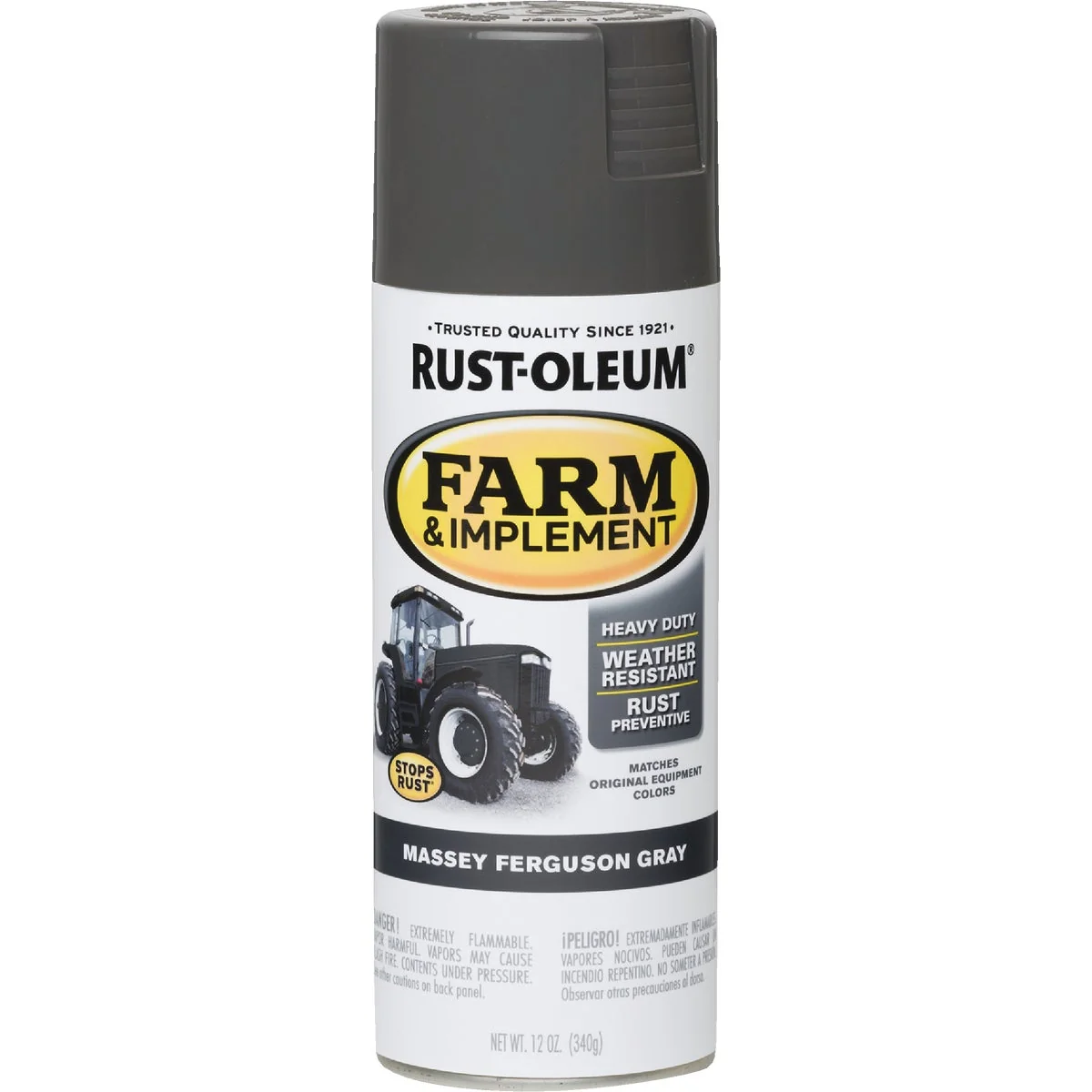 World-Class Rust-Oleum 12 Oz. Massey Ferguson Gray Farm Implement Spray Paint Outstanding
