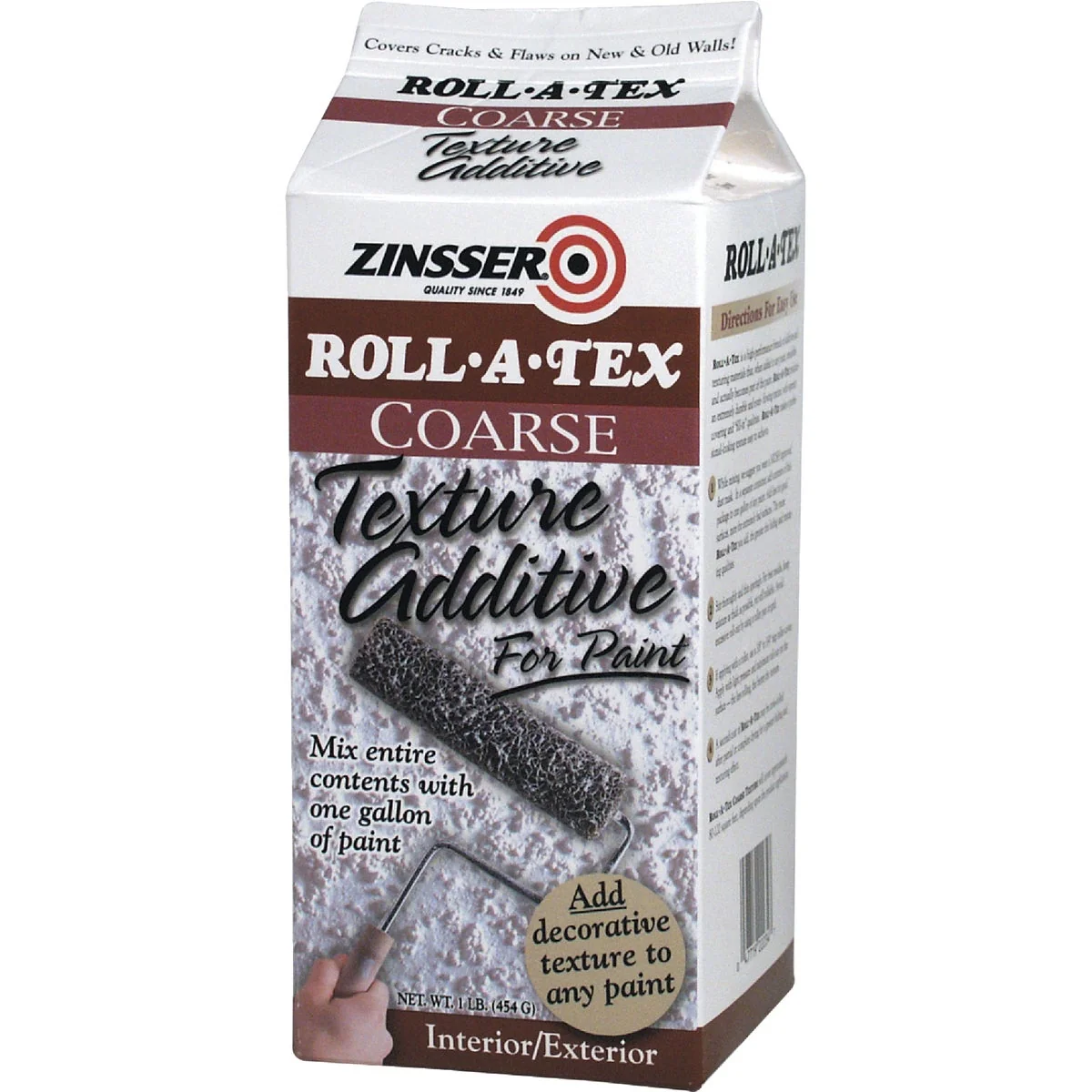 Luxury Zinsser Roll-A-Tex Coarse Texture Paint Additive 1 Lb. Breathable