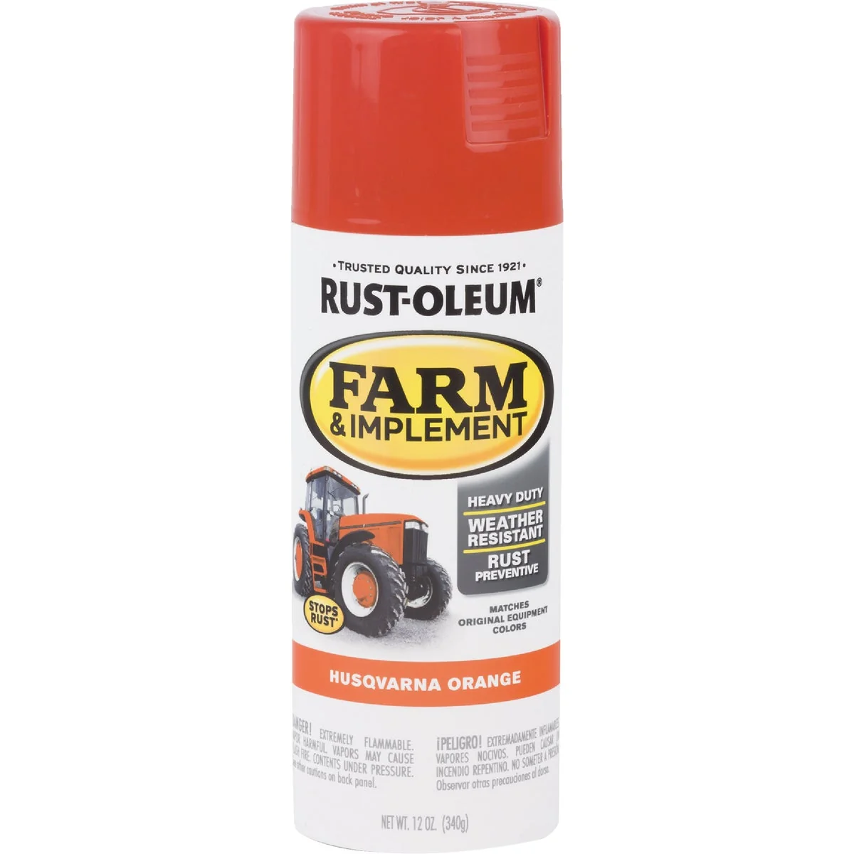 Elite Rust-Oleum 12 Oz. Husqvarna Orange Farm Implement Spray Paint Casual