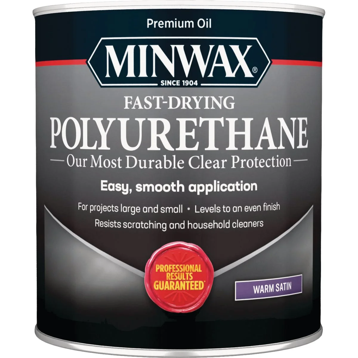 Enhanced Minwax Satin Fast-Drying Interior Polyurethane 1 Qt. Reusable