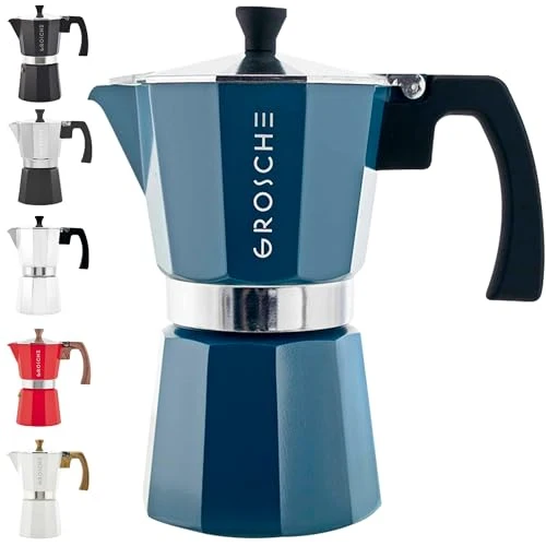 Smooth Milano Stovetop Espresso Maker Moka Pot 6 espresso Cup Healthy