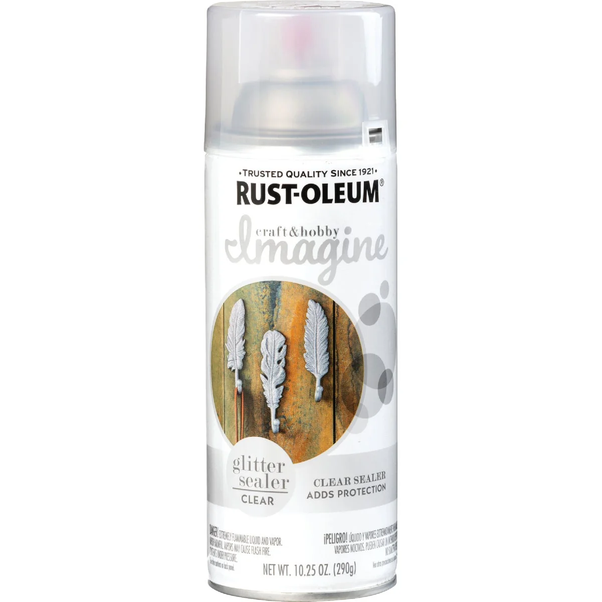 Reusable Rust-Oleum Imagine Craft Hobby 10.25 Oz. Intense Glitter Sealer Spray Paint Practical