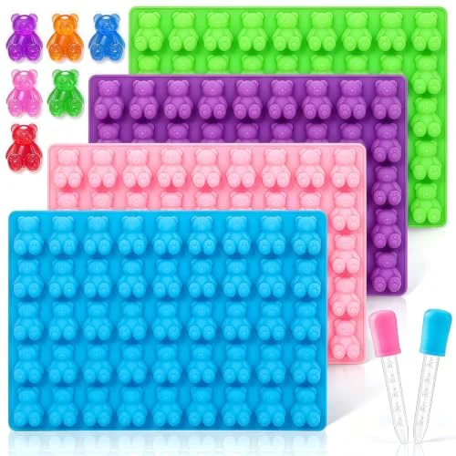 Trendy 4 Pack Large Gummy Bear Molds Candy Molds Advanced