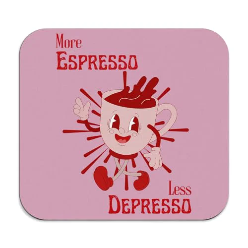Genuine GZD More Espresso Less Depresso Coffee Mat Elegant