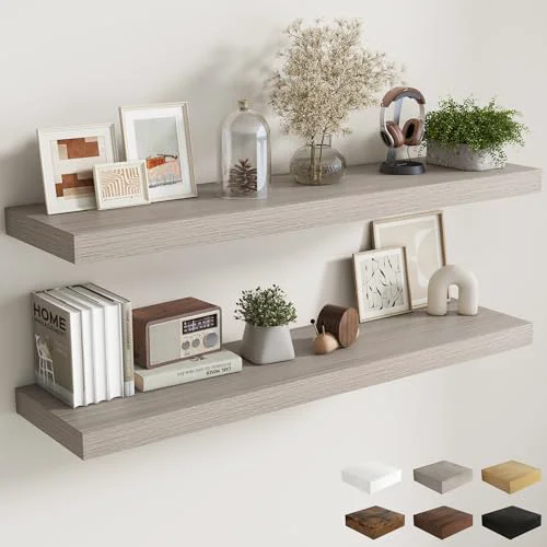 Healthy 55 Inch Fireplace Mantel Shelf 2 Count Functional