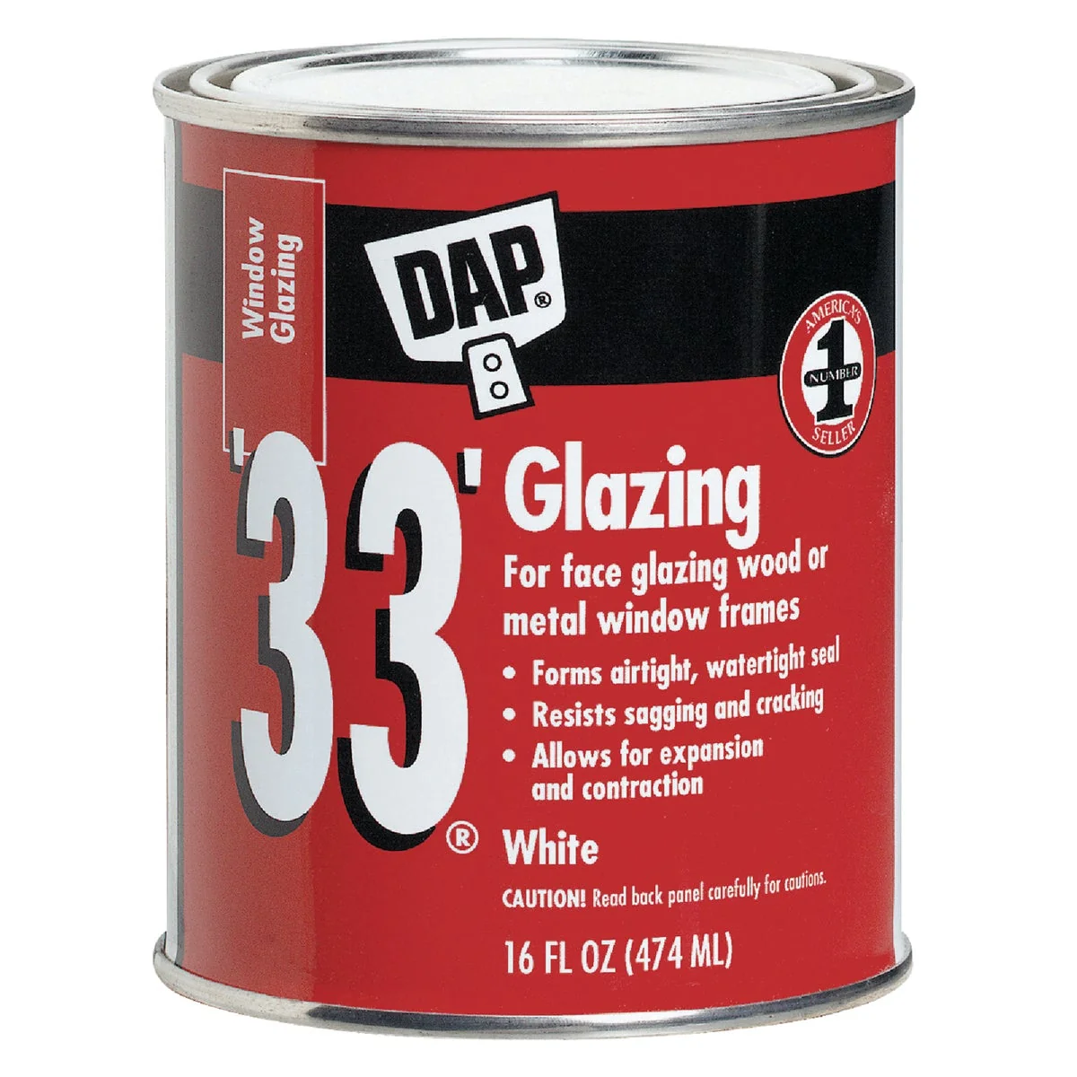 Secure DAP 33 16 Oz. Glazing Compound Comfortable