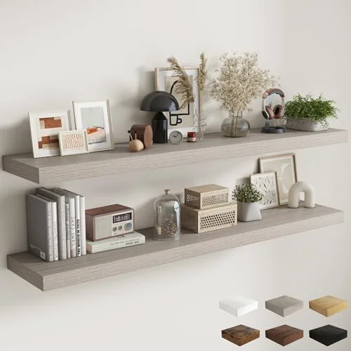 Carefully Designed 72 Inch Floating Shelves 2 Count Clean