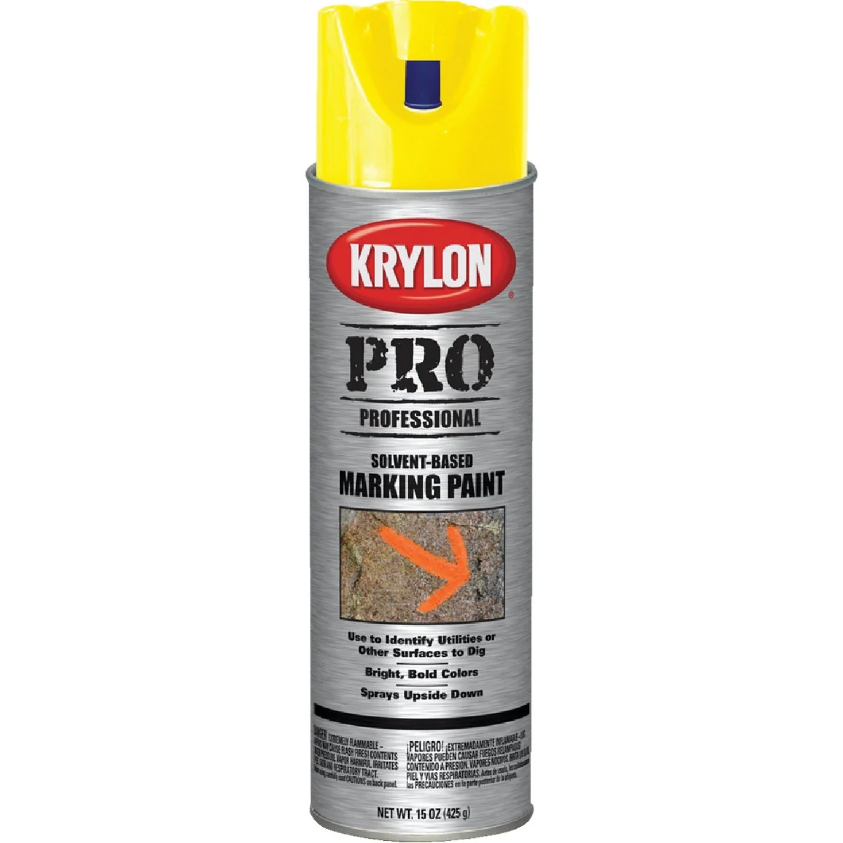 Elegant Krylon Hi-Visibility Yellow 15 Oz. Inverted Marking Spray Paint Efficient