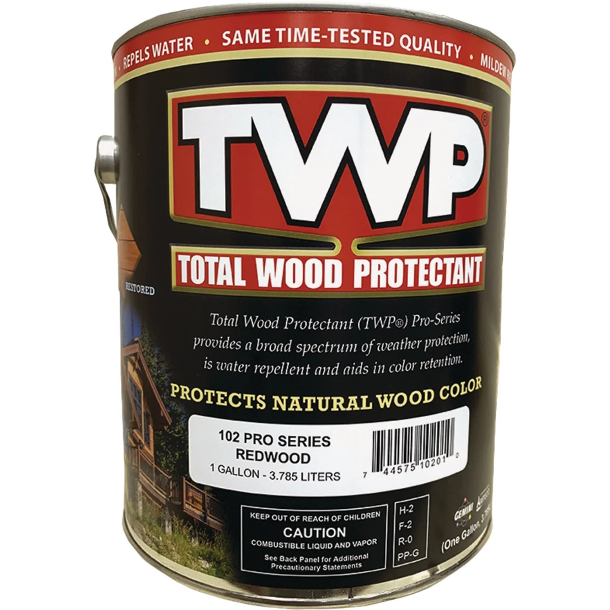 Safe TWP100 Pro Series Semi-Transparent Wood Protectant Deck Stain Redwood 1 Gal. Functional