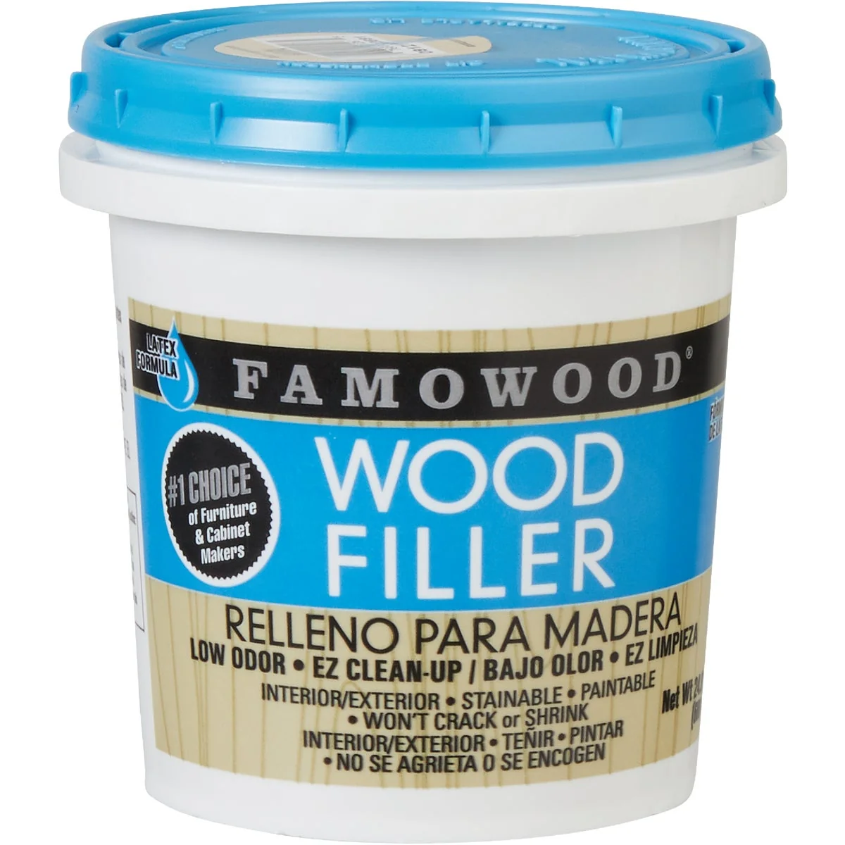 Refined FAMOWOOD Natural 24 Oz. Wood Filler Efficient