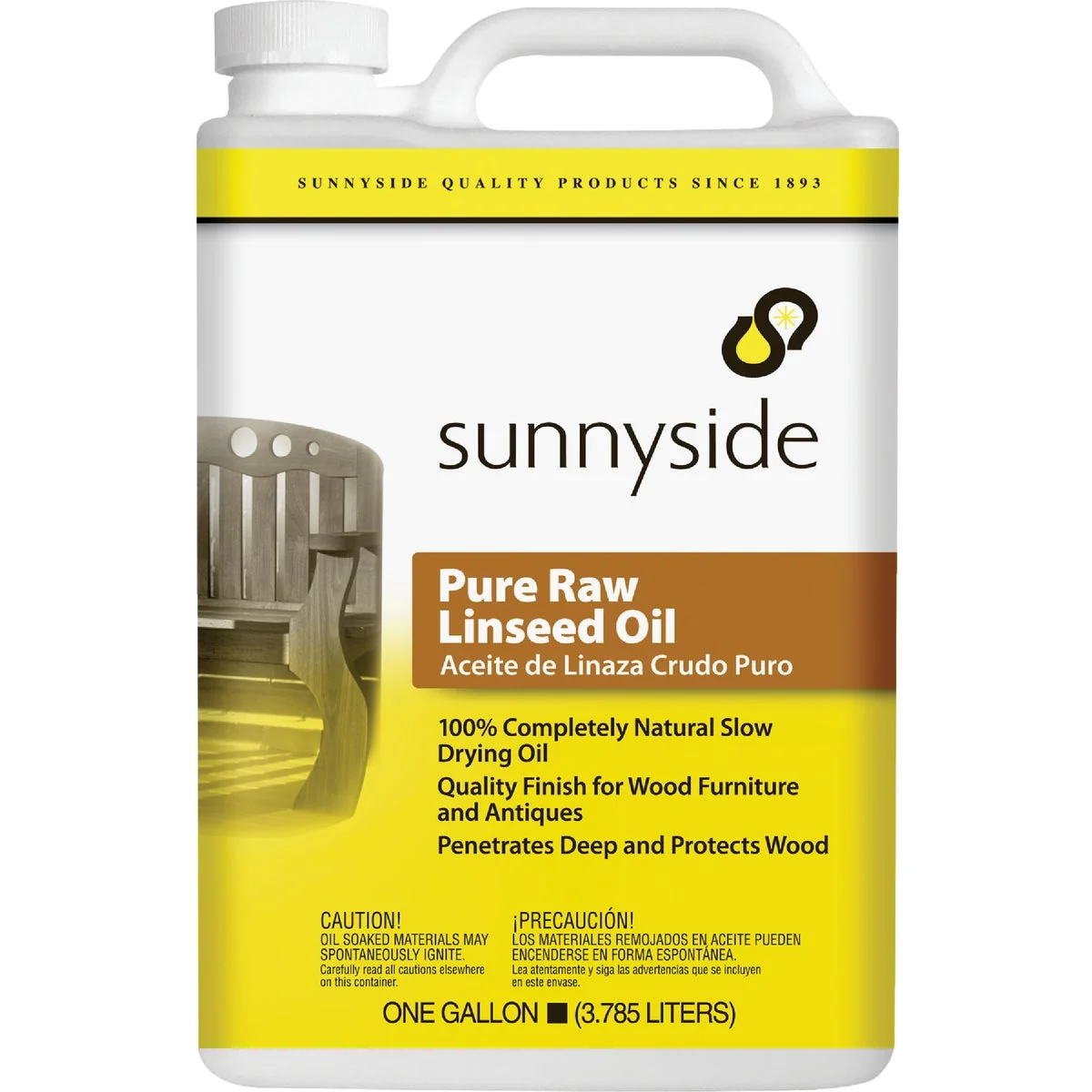 Lightweight Sunnyside Pure Raw Linseed Oil 1 Gal. Outstanding