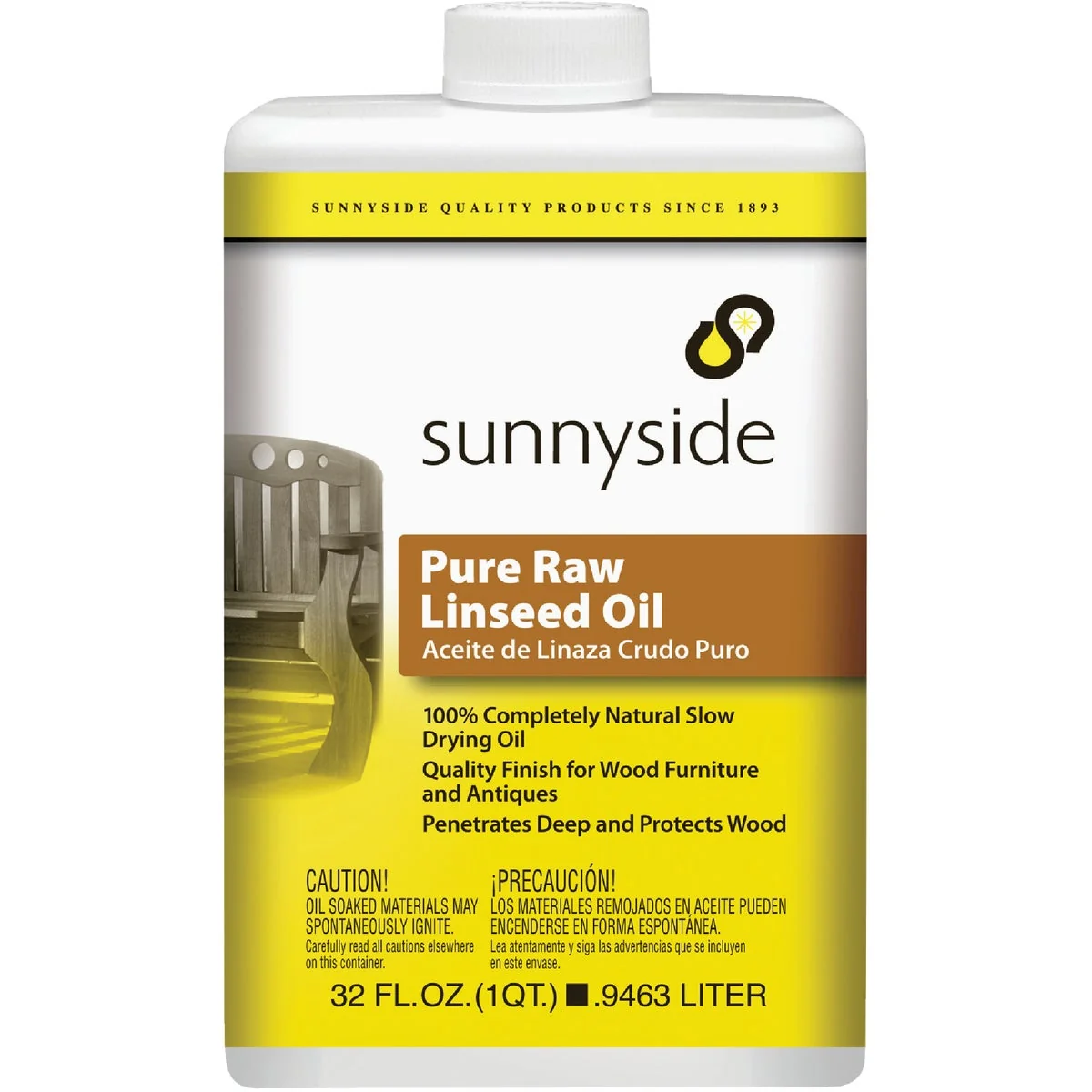 Dependable Sunnyside Pure Raw Linseed Oil 1 Qt. Official