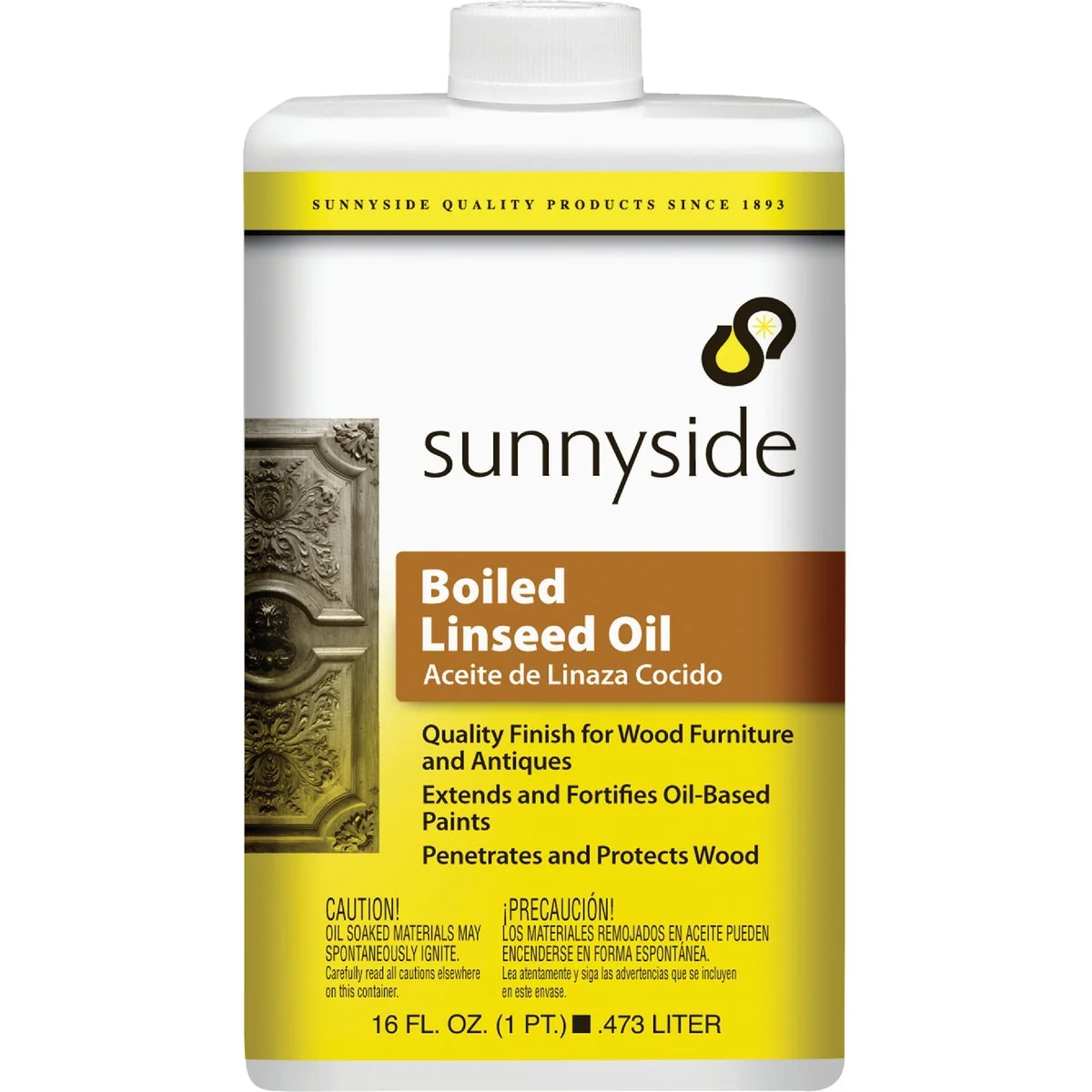 Efficient Sunnyside Boiled Linseed Oil 1 Pt. Fine Crafted