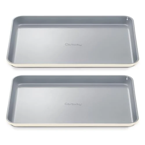 Versatile Non Stick Ceramic Medium Baking Sheet Duo 2 Count Sustainable