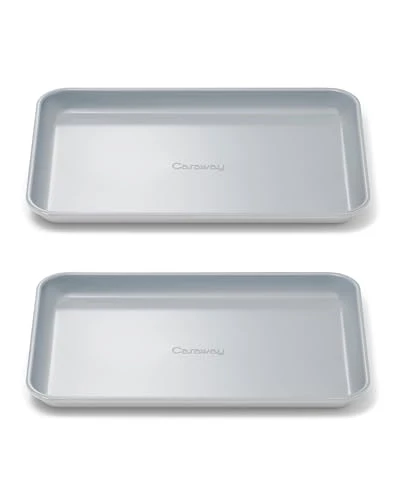 Trusted Non Stick Ceramic Small Baking Sheet Duo 2 Count Durable