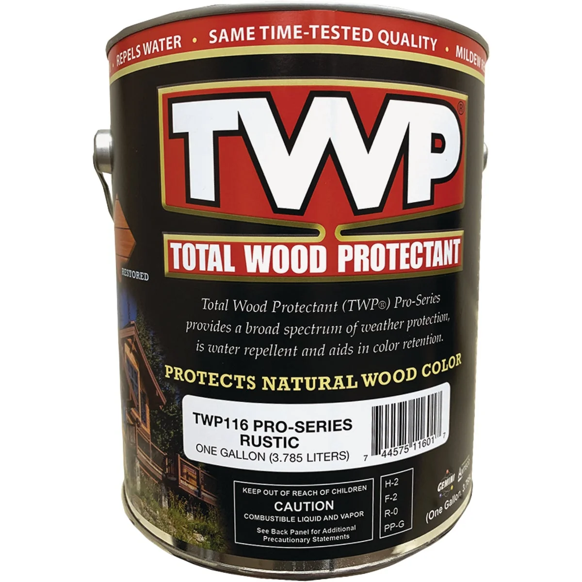Minimalist TWP100 Pro Series Semi-Transparent Wood Protectant Deck Stain Rustic 1 Gal. Verified