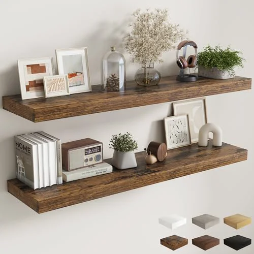 Green 55 Inch Fireplace Mantel Shelf 2 Count Relaxed