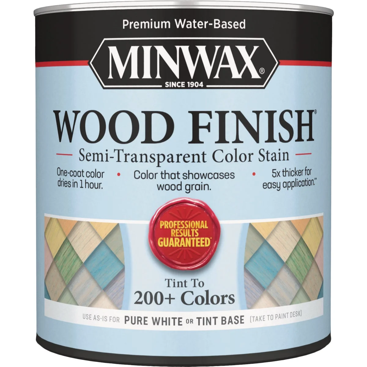 Luxury Minwax Wood Finish Semi-Transparent Color Stain White Tint Base 1 Qt. Responsible