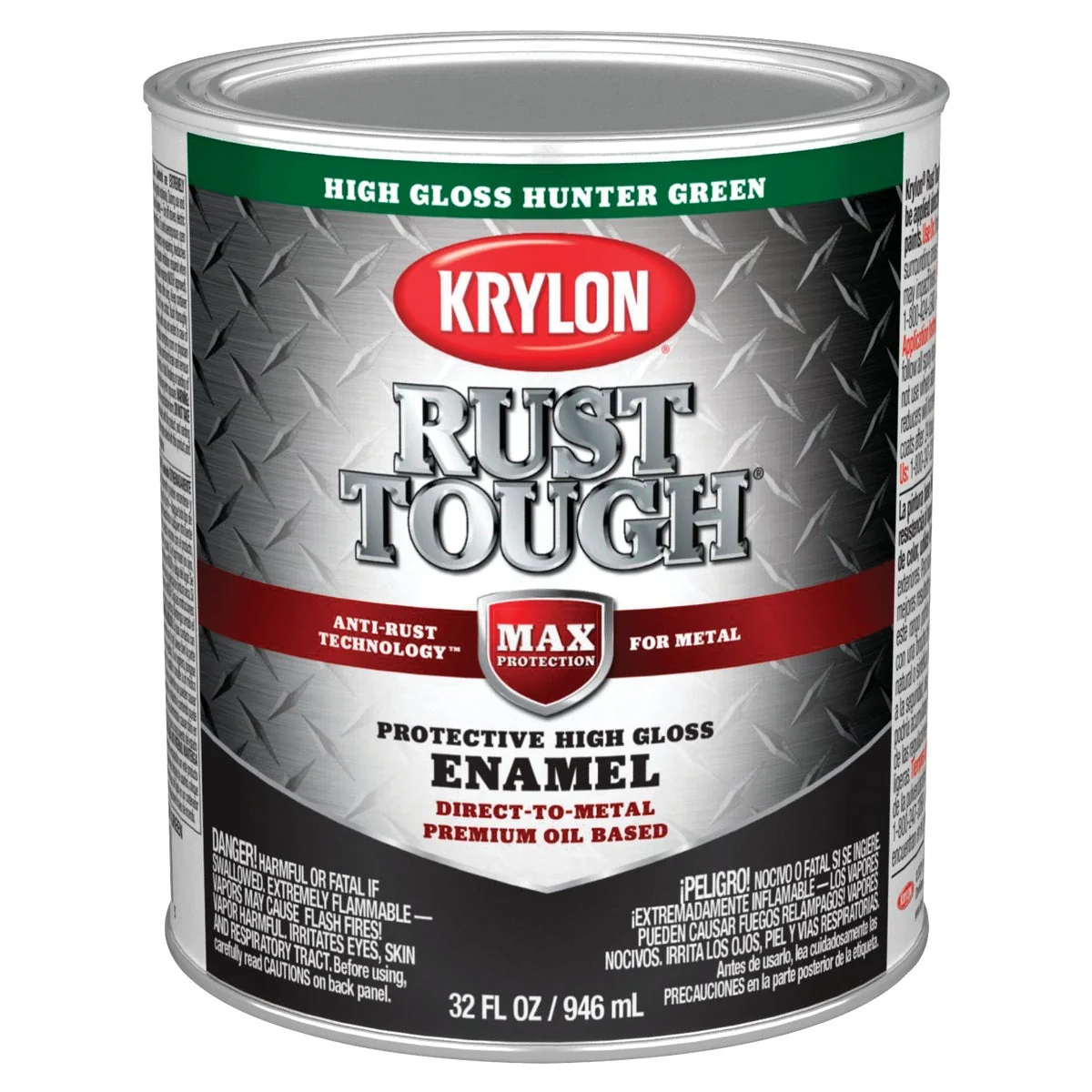 Advanced Valspar Anti-Rust Oil-Based Gloss Armor Rust Control Enamel Hunter Green 1 Qt.
