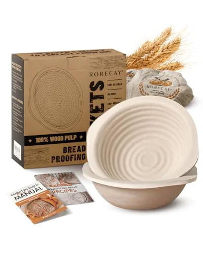 Innovative Wood Pulp Banneton Bread Proofing Baskets Set of 2 High-Grade
