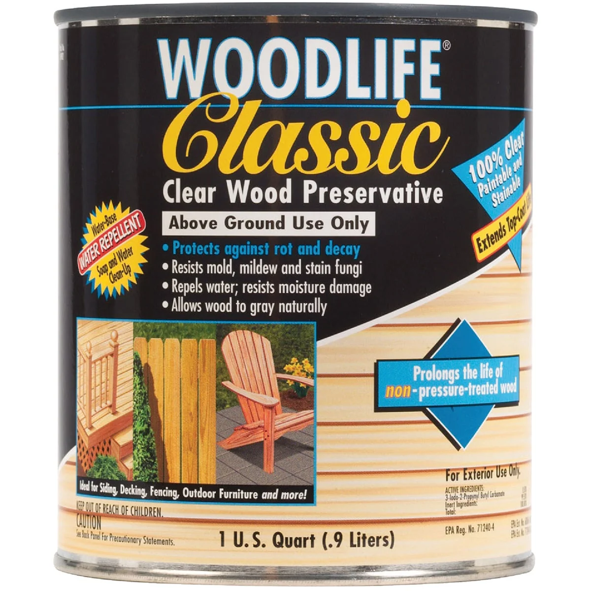 Consistent Rust-Oleum Woodlife Clear Water-Based Classic Wood Preservative 1 Qt. Traditional