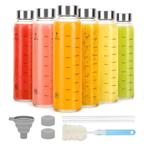 Easy-to-Use Clear Glass Bottles with Lids Effective