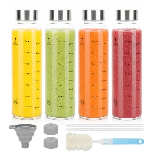 Optimized Clear Glass Bottles with Lids Innovative