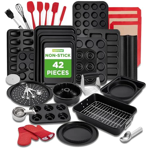 Premium 42 Piece Nonstick Bakeware Set High-End