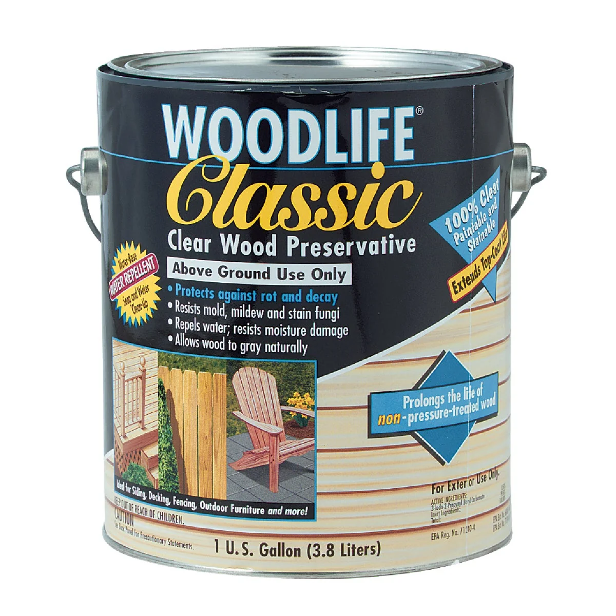 Sophisticated Rust-Oleum Woodlife Clear Water-Based Classic Wood Preservative 1 Gal. Unique