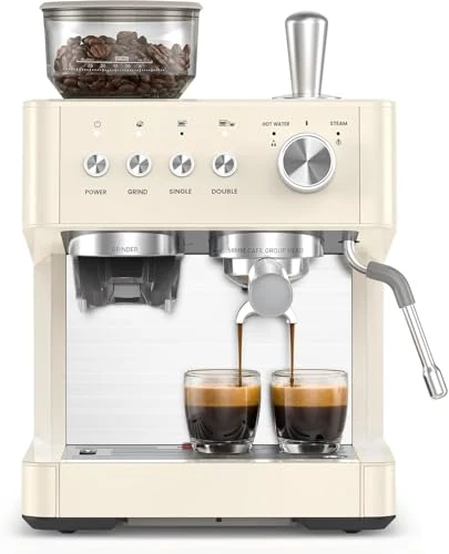 Official Espresso Machine with Grinder Modern