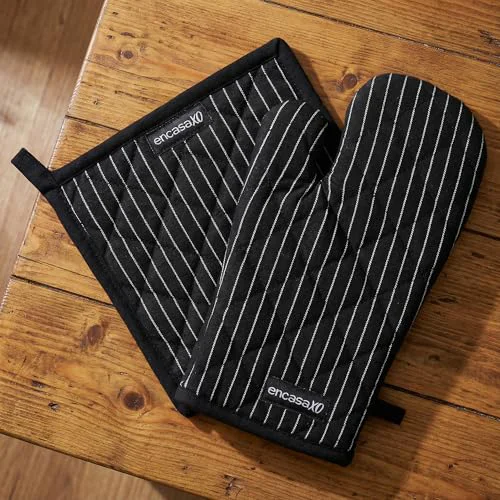 Premium Oven Mitts and Pot Holders Set 2 Count Safe