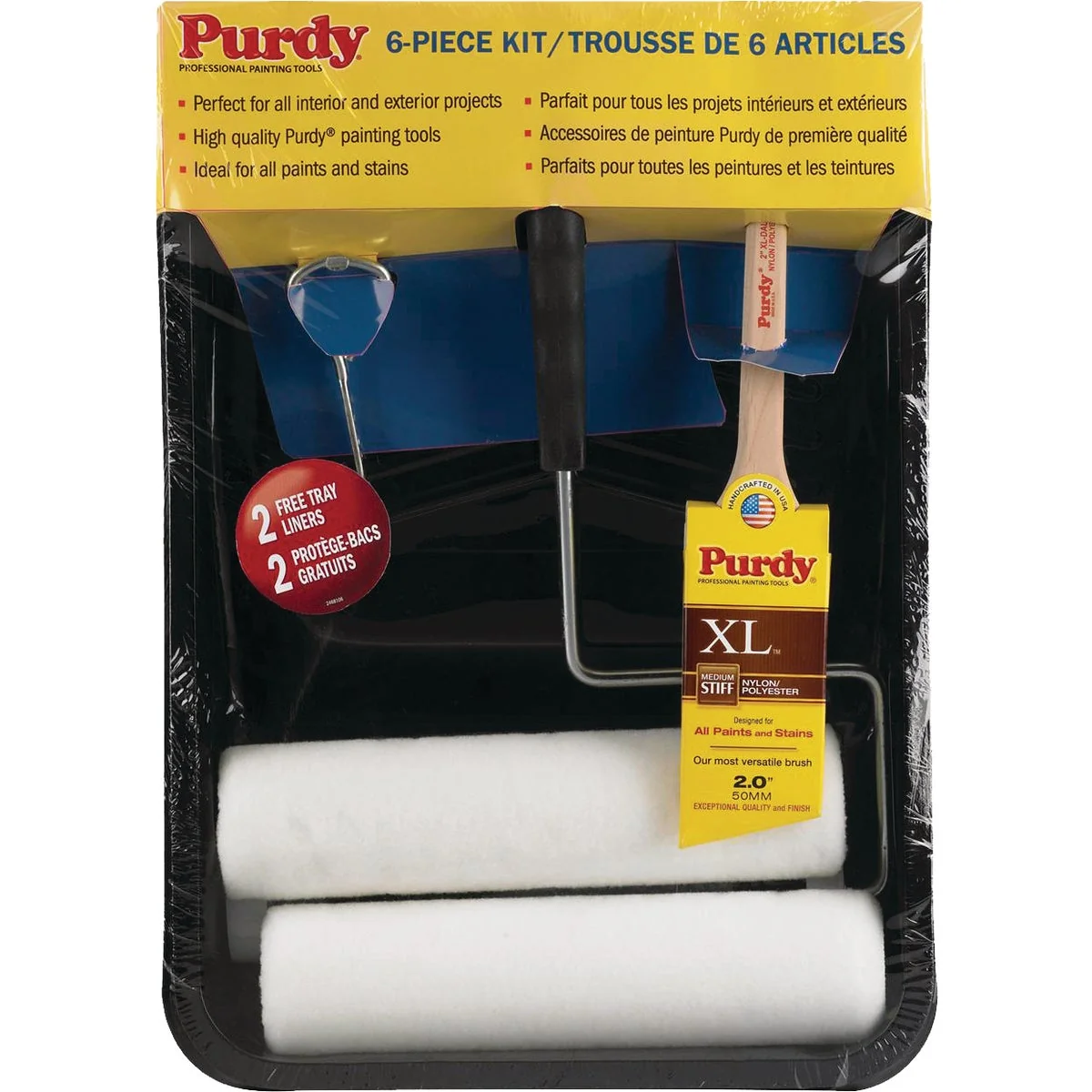 Verified Purdy 9 In. 3 8 In. Woven Roller Tray Set 6-Piece Flexible