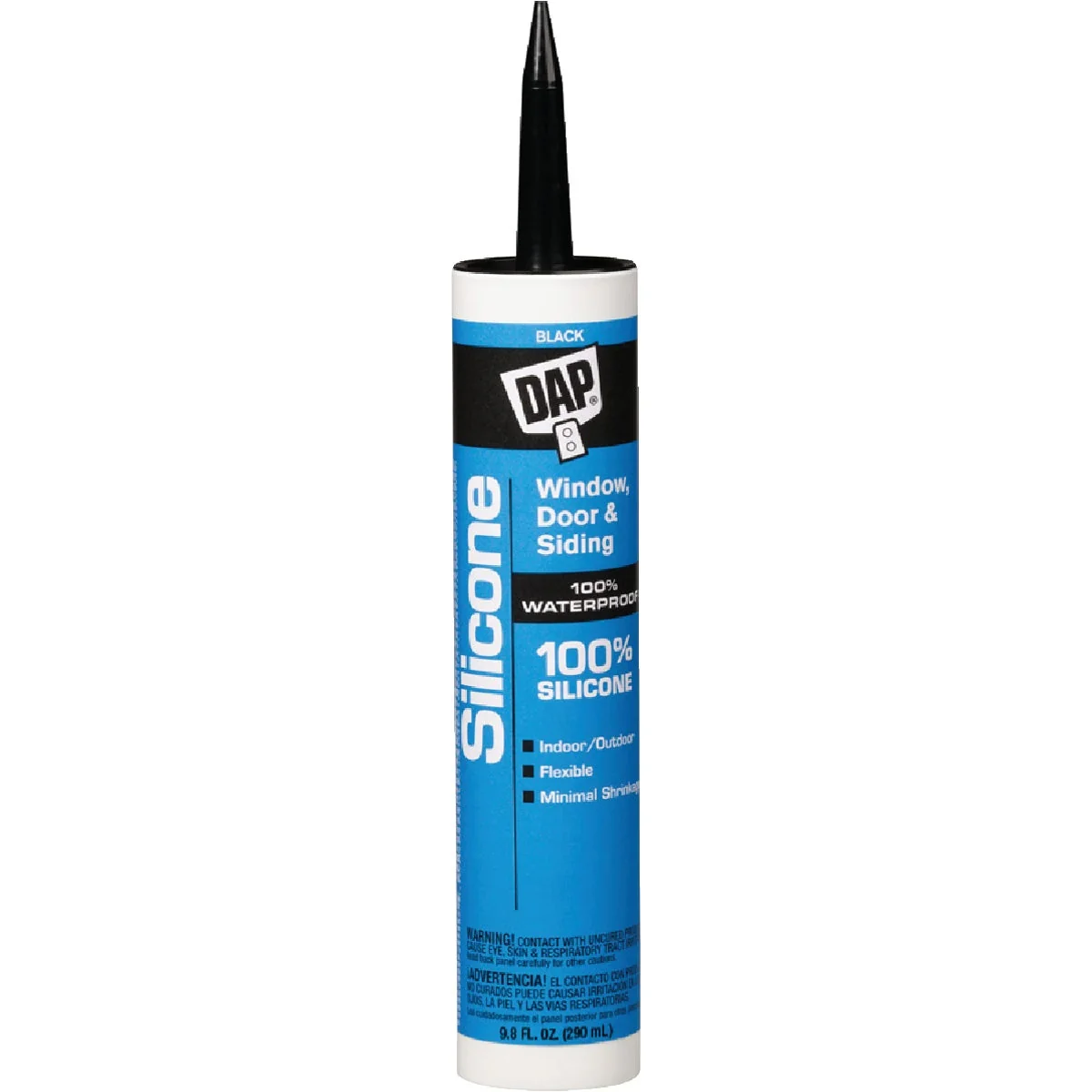 Traditional DAP 9.8 Oz. Window Door Siding Silicone Sealant Black Elegant