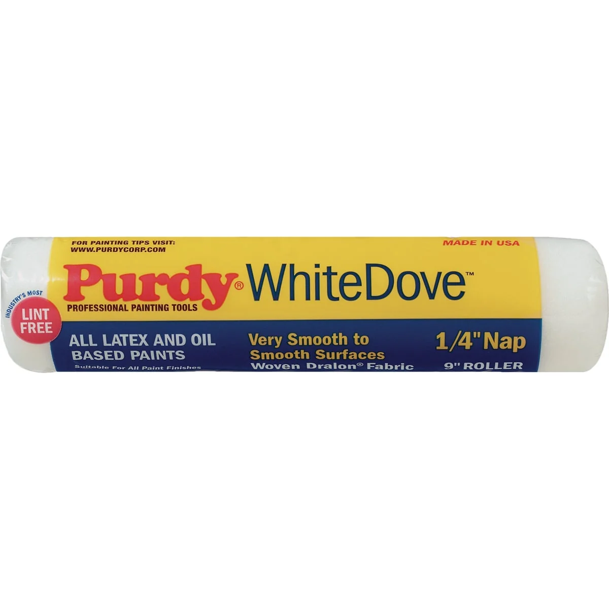Artisan Purdy White Dove 9 In. x 1 4 In. Woven Fabric Roller Cover Elite