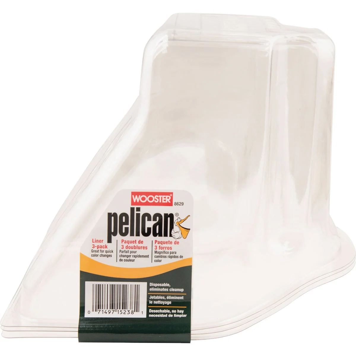 Specialty Wooster Pelican 1 Qt. Clear Plastic Paint Pail Liner 3-Pack Pure