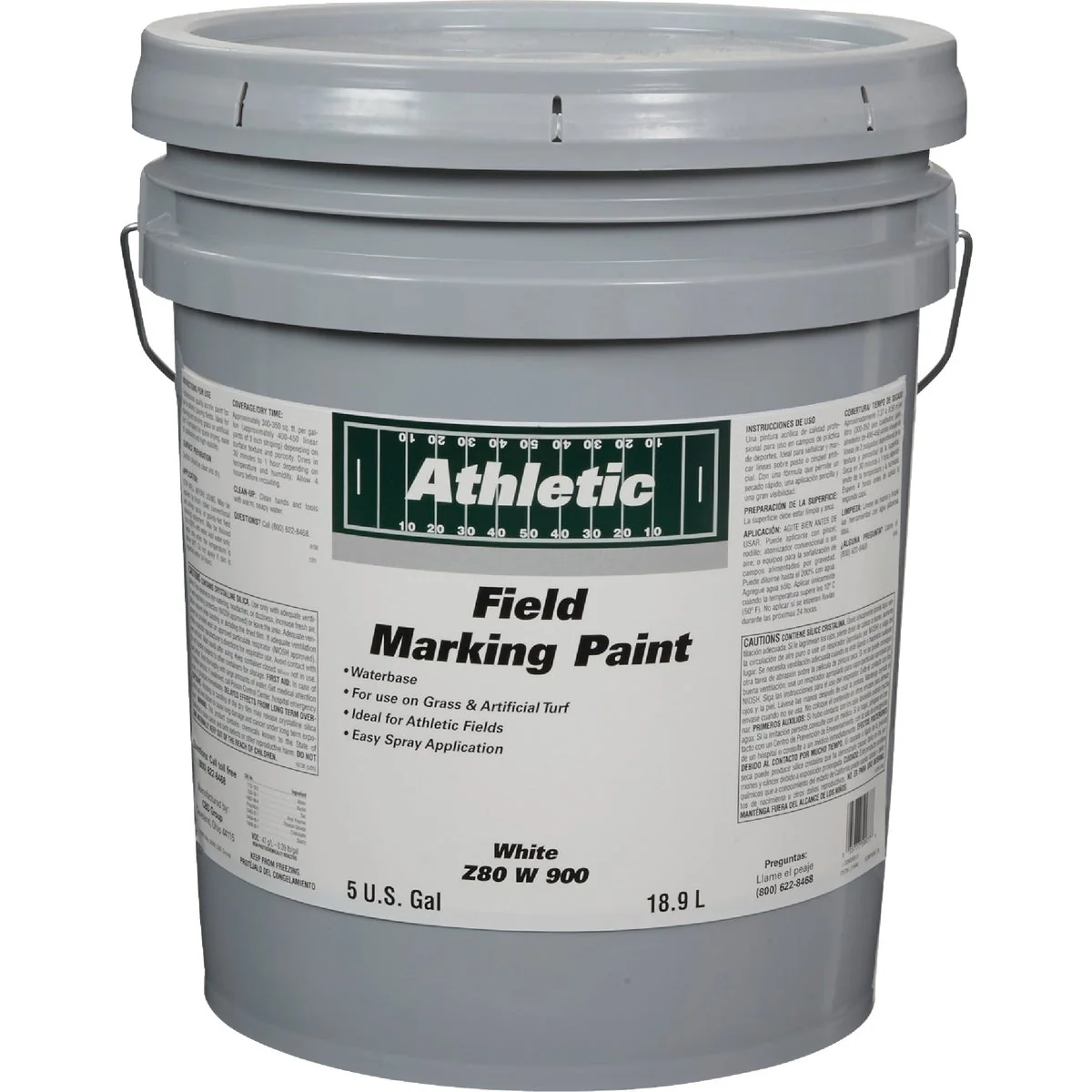 Smooth Field Marking Paint White 5 Gal Acrylic Flat Field Marking Paint Reliable