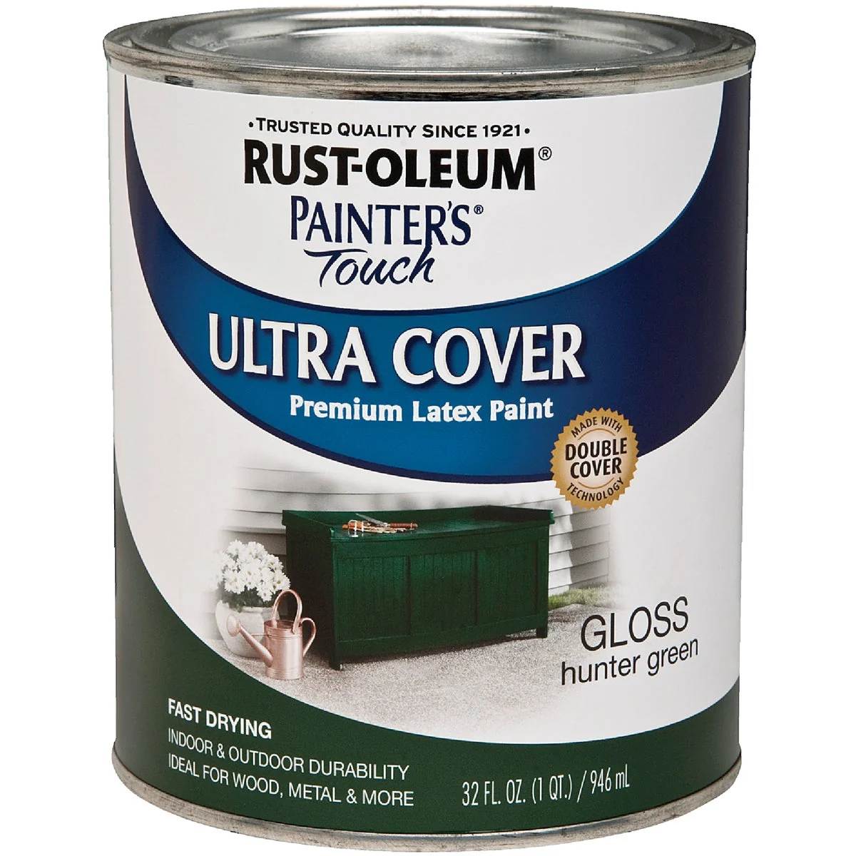 Original Design Rust-Oleum Painter’s Touch 2X Ultra Cover Premium Latex Paint Hunter Green 1 Qt. Authentic